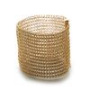 Yoola Gold Crocheted Cuff in Gold - Lyst