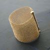 Yoola Gold Crocheted Cuff in Gold - Lyst