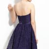 Adrianna Papell Strapless Tulle Dress in Purple (plum) - Lyst