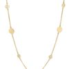 Anna Beck Bali Long Strand Disc Necklace in Silver (sterling silver/ gold) - Lyst