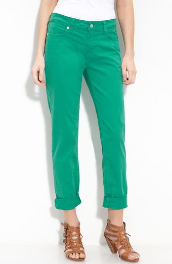 Blue Essence Stretch Twill Pants - Lyst