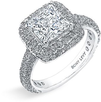 Bony Levy Bridal Pavé Diamond Semi Mount Ring (nordstrom Exclusive) - Lyst