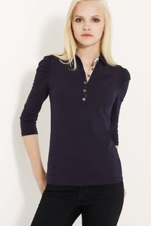Burberry Brit Puff Shoulder Polo - Lyst