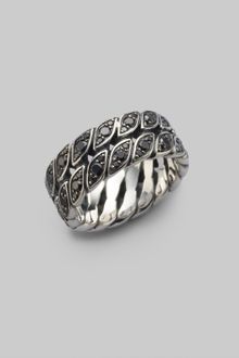David Yurman Curb Chain Pave Ring - Lyst