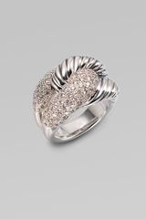 David Yurman Diamond & Sterling Silver Knot Ring