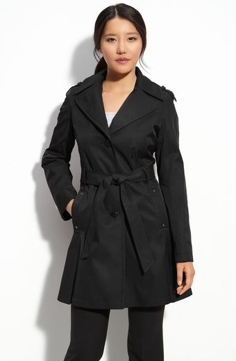 DKNY Single Breasted Trench Coat - Lyst
