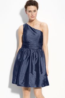Eliza J One Shoulder Taffeta Dress - Lyst
