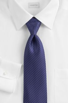 Ermenegildo Zegna Thin-stripe Silk Tie - Lyst