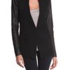 Helmut Lang Crux Wool and Leather Jacket in Black - Lyst