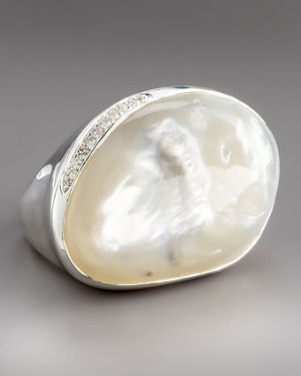 Ippolita Scultura Ring with Diamonds, Mother-of-pearl - Lyst