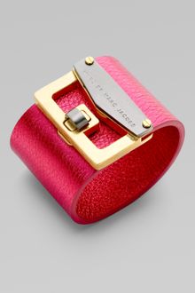 Marc By Marc Jacobs Bianca Leather Cuff - Lyst