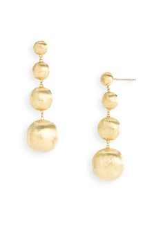 Marco Bicego Africa Gold Linear Drop Earrings - Lyst