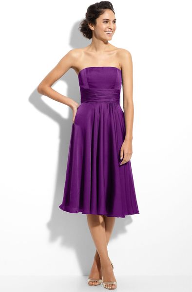 ... Bridesmaids Strapless Dress (nordstrom Exclusive) in Purple (eggplant