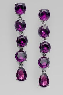 Oscar de la Renta Linked Crystal Drop Earrings - Lyst