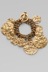 Oscar de la Renta Hammered Bracelet