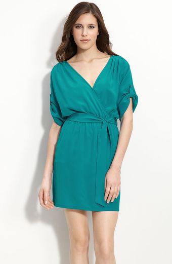 Presley Skye Presley Skye Blouson Crêpe De Chine Dress - Lyst