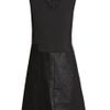 Raoul Leather and Wool Dress in Black - Lyst