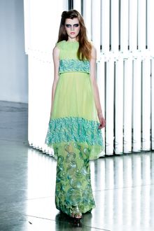 Rodarte Spring 2012 Layered Printed Chiffon Dress - Lyst