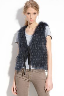 Royal Underground Genuine Raccoon Fur Vest - Lyst