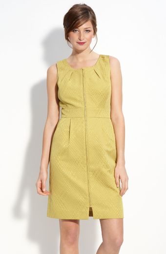 Tahari By Arthur S. Levine Sleeveless Jacquard Dress - Lyst