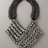 Vera Wang Rhinestone Chevron Necklace in Gray - Lyst