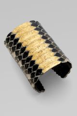 Yves Saint Laurent Black Mamba Cuff Bangle