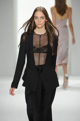 Calvin Klein Spring 2012 Black T-Bar Pumps - Lyst
