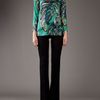 Emilio Pucci Flare Trouser in Black - Lyst