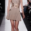 Hervé Léger Cutout Dress in Beige - Lyst