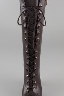 Hunter Lapins Lace Up High Heel Boots - Lyst