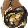 Lanvin Framewedge Metallicleather Sandals in Gold - Lyst