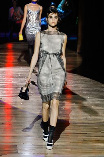 Marc Jacobs Spring 2012 Gingham Overlay Dress - Lyst
