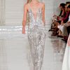 Ralph Lauren Spring 2012 Embellished Long Evening Dress in Silver - Lyst