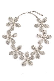 Tasha Pavé Flower Statement Necklace - Lyst