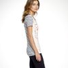 Tory Burch De La Vega Tee in White - Lyst