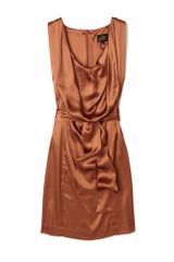 Vivienne Westwood Anglomania Metallic Rust Fulfillment Dress