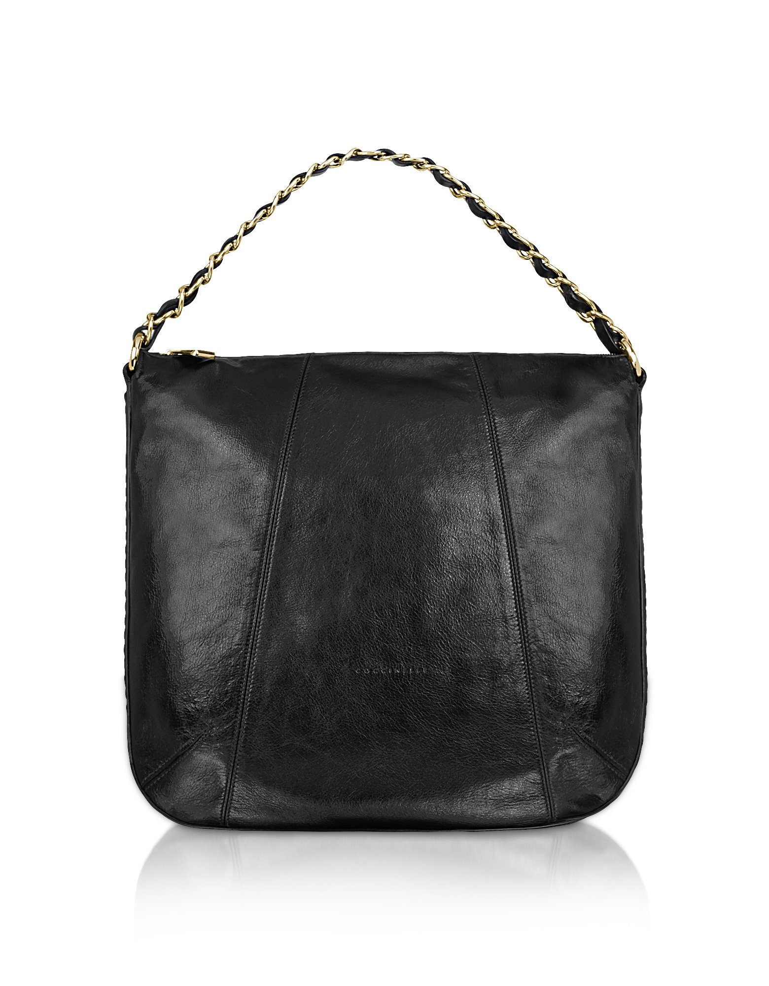 Coccinelle Greta - Black Leather Large Hobo Bag in Black | Lyst