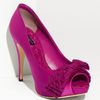 Dolce & Gabbana Lace Bow Satin Pump in Pink - Lyst