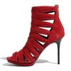 Donald J Pliner Suede Sandal in Red (beet) - Lyst