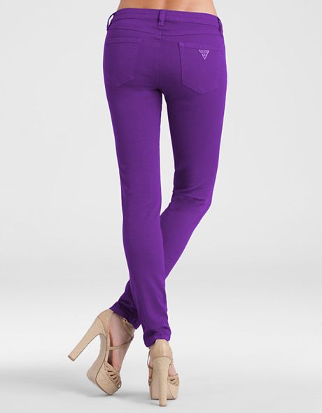 skinny purple jeans