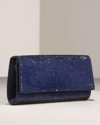 Judith Leiber Ritz Fizz Clutch, Dark Indigo - Lyst
