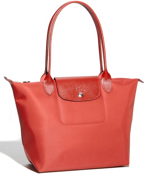 Longchamp Planetes Tonal  Small Shopper in Red (cinders) - Lyst