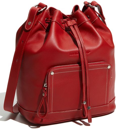 Longchamp Leather Crossbody Bag in Brown (red) - Lyst