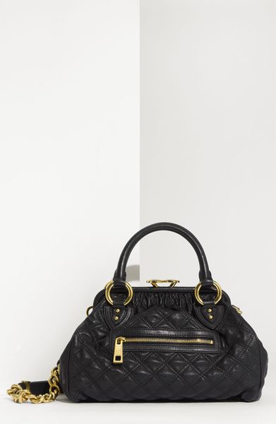 Marc Jacobs Quilting Mini Stam Satchel in Black - Lyst