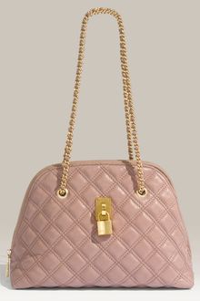 Marc Jacobs Lacquered Quilting Madison Satchel - Lyst
