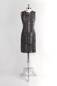 Michael by Michael Kors Diagonal Zipper Shift Dress - Lyst