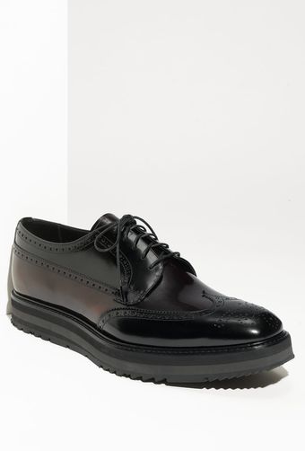 Prada High Shine Wingtip Oxford (men) - Lyst