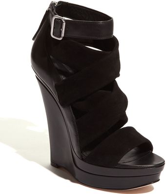 Rachel Zoe Stretch-suede Cage Sandal - Lyst
