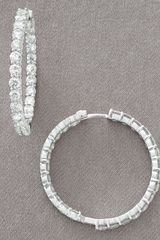 Roberto Coin Diamond Hoop Earrings, 5.50 Tcw