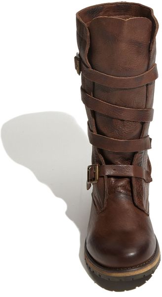 steve madden leia buckle western boot